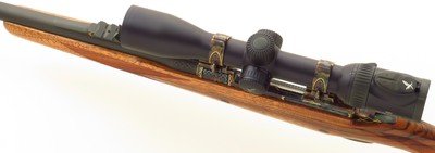 Dakota 76 special order .400 H&H Magnum, engraved, color case, sights, Swarovski, one of a set of three, high condition, layaway - Image 3 of 15
