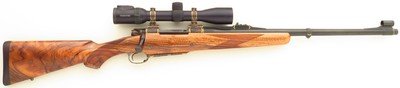 Dakota 76 special order .400 H&H Magnum, engraved, color case, sights, Swarovski, one of a set of three, high condition, layaway - Image 1 of 15