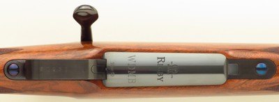 Rigby limited edition .275 Rigby, WDM Bell #16/50, Mauser 98, flat bolt handle, 3P, engraved, 8.0 pounds, 14-inch, serialed case, ammo, extras, 98% - Image 9 of 15