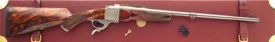 Rigby limited edition Falling Block .416 Rigby No. 2, Farquharson, #2/10, express, extraordinary execution and engraving, cased, pristine, layaway - Image 1 of 15
