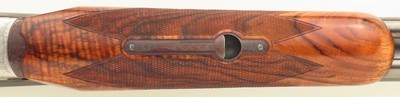 Rigby double rifle in .35 Rigby, express, quarter rib, ejectors, scalloped boxlock, AAA English, BL Hands engraving, 450 rounds, over 90%, layaway - Image 11 of 15