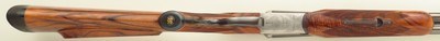 Rigby double rifle in .35 Rigby, express, quarter rib, ejectors, scalloped boxlock, AAA English, BL Hands engraving, 450 rounds, over 90%, layaway - Image 4 of 15