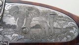 Makinson .600 NE double rifle, 1,100 hours of engraving, picture locks, ejectors, exhibition walnut, extended tangs, cased, superlative, layaway - Image 7 of 15