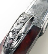 Makinson .600 NE double rifle, 1,100 hours of engraving, picture locks, ejectors, exhibition walnut, extended tangs, cased, superlative, layaway - Image 11 of 15