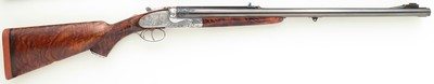 Makinson .600 NE double rifle, 1,100 hours of engraving, picture locks, ejectors, exhibition walnut, extended tangs, cased, superlative, layaway - Image 2 of 15