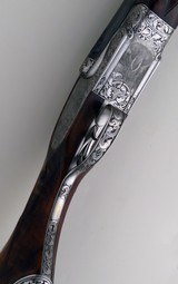 Makinson .600 NE double rifle, 1,100 hours of engraving, picture locks, ejectors, exhibition walnut, extended tangs, cased, superlative, layaway - Image 10 of 15
