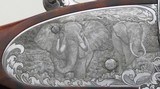 Makinson .600 NE double rifle, 1,100 hours of engraving, picture locks, ejectors, exhibition walnut, extended tangs, cased, superlative, layaway - Image 6 of 15