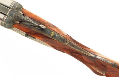 Holland & Holland Royal .500 NE double rifle, express, hand-detachable locks, extended tangs, color case, Long engraving, 14.65 LOP, cased, layaway - Image 8 of 15