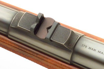 Holland & Holland .375 H&H Magnum, Mauser 98, banded, express, 3P, serialed mounts, Swarovski, pristine, layaway - Image 13 of 15