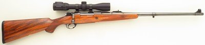 Holland & Holland .375 H&H Magnum, Mauser 98, banded, express, 3P, serialed mounts, Swarovski, pristine, layaway - Image 1 of 15