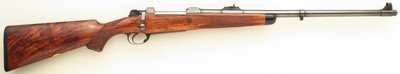 Holland & Holland .465 H&H Magnum, double square bridge Mauser 98, 25-inch, banded, 3P, AAA walnut, 14.6 LOP, ammo, new, layaway - Image 1 of 15