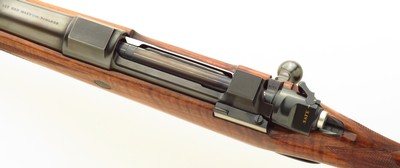 Holland & Holland .465 H&H Magnum, double square bridge Mauser 98, 25-inch, banded, 3P, AAA walnut, 14.6 LOP, ammo, new, layaway - Image 7 of 15