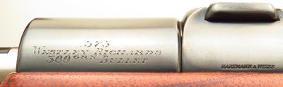 Westley Richards .375 Westley Richards (9.5x66 SE), Mauser 98, banded, 3P, drop box, Turkish, trap, 4+1, serialed mounts, great bore, 90%, layaway - Image 13 of 15