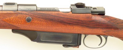 Westley Richards .375 Westley Richards (9.5x66 SE), Mauser 98, banded, 3P, drop box, Turkish, trap, 4+1, serialed mounts, great bore, 90%, layaway - Image 7 of 15