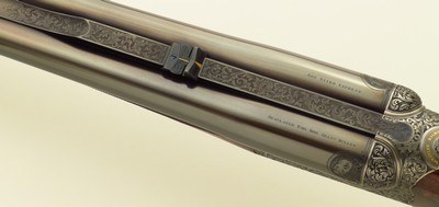 Westley Richards .600 Nitro Express double rifle, hand-detachable (drop) locks, extra locks, dangerous seven engraving, cased, unfired, layaway - Image 8 of 15