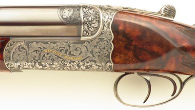 Westley Richards .600 Nitro Express double rifle, hand-detachable (drop) locks, extra locks, dangerous seven engraving, cased, unfired, layaway - Image 7 of 15