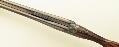 Westley Richards .600 Nitro Express double rifle, hand-detachable (drop) locks, extra locks, dangerous seven engraving, cased, unfired, layaway - Image 4 of 15