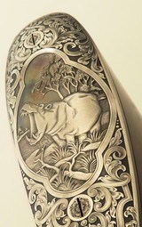 Westley Richards .600 Nitro Express double rifle, hand-detachable (drop) locks, extra locks, dangerous seven engraving, cased, unfired, layaway - Image 12 of 15