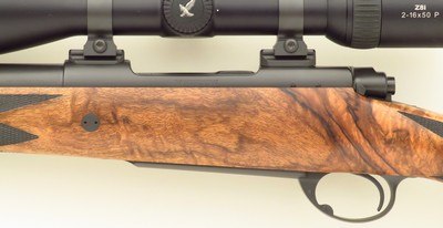 Ryan Breeding custom .270 Winchester, pre-64 Model 70, 23-inch, custom shroud and bottom metal, AAA Turkish, 14.35 LOP, Swarovski, 99%, layaway - Image 6 of 15