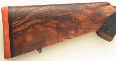 Ryan Breeding custom .338 Winchester Magnum, pre-64 Model 70, 24-inch, custom shroud and bottom metal, AAA Turkish, Swarovski, 14.2 LOP, 99%, layaway - Image 8 of 15