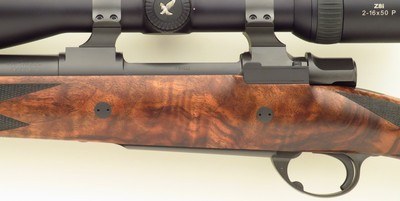 Ryan Breeding custom .358 Norma Magnum, Granite Mountain Arms action, 23-inch PacNor, 3P, AAA Turkish, Swarovski, 14.25 LOP, 99 percent, layaway - Image 6 of 15