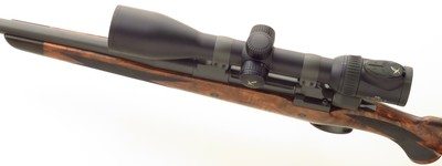 Ryan Breeding custom .358 Norma Magnum, Granite Mountain Arms action, 23-inch PacNor, 3P, AAA Turkish, Swarovski, 14.25 LOP, 99 percent, layaway - Image 3 of 15