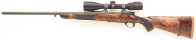 Ryan Breeding custom .358 Norma Magnum, Granite Mountain Arms action, 23-inch PacNor, 3P, AAA Turkish, Swarovski, 14.25 LOP, 99 percent, layaway - Image 2 of 15