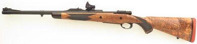 Ryan Breeding custom .458 Winchester Magnum, Mauser 98, 20-inch, express, custom shroud/drop box, Turkish, Leica, 14.15 LOP, 9.2 pounds, 99%, layaway - Image 2 of 14