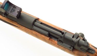 Ryan Breeding custom .458 Winchester Magnum, Mauser 98, 20-inch, express, custom shroud/drop box, Turkish, Leica, 14.15 LOP, 9.2 pounds, 99%, layaway - Image 7 of 14
