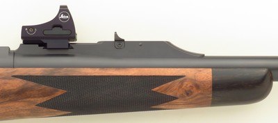 Ryan Breeding custom .585 GMA Express, Granite Mountain Arms action, full-length claw extractor, 3P, drop box, AAA Turkish, ammo, Leica, new, layaway - Image 10 of 15