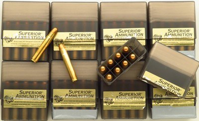 Ryan Breeding custom .585 GMA Express, Granite Mountain Arms action, full-length claw extractor, 3P, drop box, AAA Turkish, ammo, Leica, new, layaway - Image 15 of 15