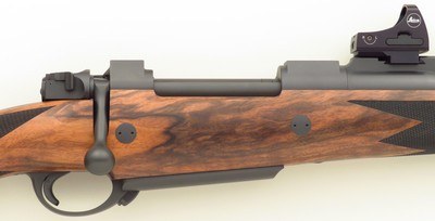 Ryan Breeding custom .585 GMA Express, Granite Mountain Arms action, full-length claw extractor, 3P, drop box, AAA Turkish, ammo, Leica, new, layaway - Image 5 of 15
