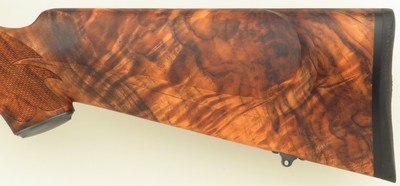 Bolliger / Mountain Riflery Signature Series .22 LR, Kimber K22 action, full-length claw extractor, rust blue, superb English, Swarovski, 99%, layaway - Image 9 of 14