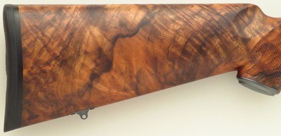 Bolliger / Mountain Riflery Signature Series .22 LR, Kimber K22 action, full-length claw extractor, rust blue, superb English, Swarovski, 99%, layaway - Image 8 of 14