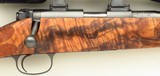Bolliger / Mountain Riflery Signature Series .22 LR, Kimber K22 action, full-length claw extractor, rust blue, superb English, Swarovski, 99%, layaway - Image 5 of 14