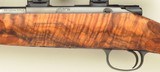 Bolliger / Mountain Riflery Signature Series .22 LR, Kimber K22 action, full-length claw extractor, rust blue, superb English, Swarovski, 99%, layaway - Image 6 of 14