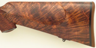 Bolliger / Mountain Riflery Signature Series .220 Swift, pre-64 Model 70, rust blue, Blackburn, 5+1, AAA English, Swarovski, 13.75 LOP, new, layaway - Image 9 of 14