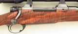 Bolliger / Mountain Riflery Signature Series .220 Swift, pre-64 Model 70, rust blue, Blackburn, 5+1, AAA English, Swarovski, 13.75 LOP, new, layaway - Image 5 of 14