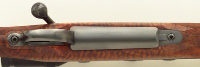 Bolliger / Mountain Riflery Signature Series .220 Swift, pre-64 Model 70, rust blue, Blackburn, 5+1, AAA English, Swarovski, 13.75 LOP, new, layaway - Image 7 of 14