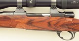 Bolliger / Mountain Riflery Signature Series 6.5x284 Norma, Mauser 98, 24-inch, rust blue, AAA English, Swarovski, .40 MOA targets, ammo, 99%, layaway - Image 6 of 15
