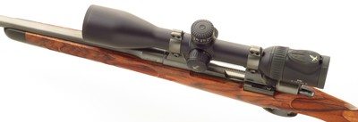 Bolliger / Mountain Riflery Signature Series 6.5x284 Norma, Mauser 98, 24-inch, rust blue, AAA English, Swarovski, .40 MOA targets, ammo, 99%, layaway - Image 3 of 15
