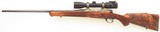 Bolliger / Mountain Riflery Best Grade .25-06 Remington, Winchester 70 CRF, AAA English, Dubber engraving, Swarovski, cased, ammo, 99%, layaway - Image 3 of 15