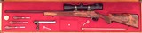 Bolliger / Mountain Riflery Best Grade .25-06 Remington, Winchester 70 CRF, AAA English, Dubber engraving, Swarovski, cased, ammo, 99%, layaway - Image 1 of 15