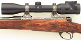 Bolliger / Mountain Riflery Best Grade .25-06 Remington, Winchester 70 CRF, AAA English, Dubber engraving, Swarovski, cased, ammo, 99%, layaway - Image 7 of 15