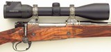 Bolliger / Mountain Riflery Best Grade .338 Rem. Ultra Mag, Winchester 70 CRF, Dubber engraving, AAA English, Swarovski, cased, ammo, 98%, layaway - Image 6 of 15
