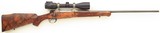 Bolliger / Mountain Riflery Best Grade .338 Rem. Ultra Mag, Winchester 70 CRF, Dubber engraving, AAA English, Swarovski, cased, ammo, 98%, layaway - Image 2 of 15