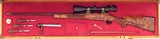 Bolliger / Mountain Riflery Best Grade .338 Rem. Ultra Mag, Winchester 70 CRF, Dubber engraving, AAA English, Swarovski, cased, ammo, 98%, layaway - Image 15 of 15
