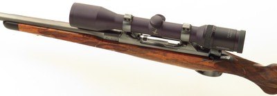 Bolliger / Mountain Riflery Signature Series .280 Remington, pre-64 Model 70, rust blue, AAA English, Blackburn, sights, Swarovski, ammo, 99%, layaway - Image 3 of 15