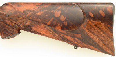 Bolliger / Mountain Riflery Signature Series .280 Remington, pre-64 Model 70, rust blue, AAA English, Blackburn, sights, Swarovski, ammo, 99%, layaway - Image 9 of 15
