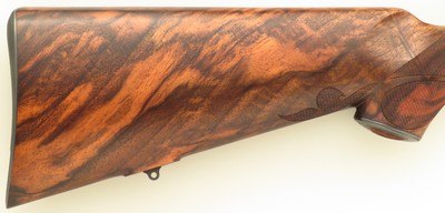 Bolliger / Mountain Riflery Signature Series .280 Remington, pre-64 Model 70, rust blue, AAA English, Blackburn, sights, Swarovski, ammo, 99%, layaway - Image 8 of 15